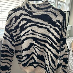 Zebra Print Sweater